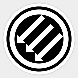 ANTIFA Post-WWII anti-fascism Anti-Fascist Action Anti-racism symbol white Sticker